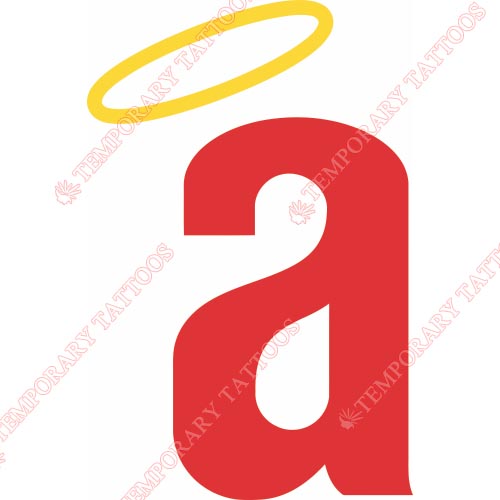 Los Angeles Angels of Anaheim Customize Temporary Tattoos Stickers NO.1639